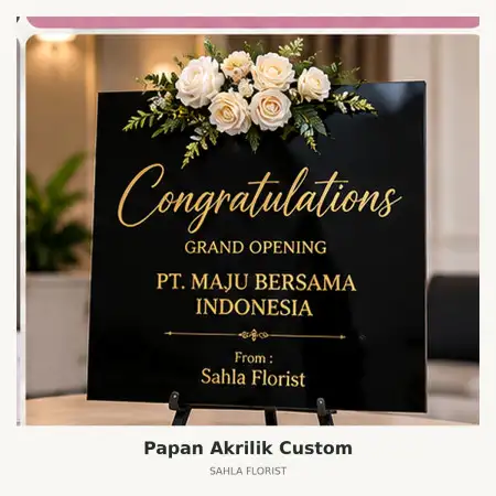 Papan Bunga Akrilik Soekarno Hatta Bandung